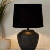 Luxion 6 Inch Oval Hanging Pendant Light | Modern Matte Black Ceiling Light