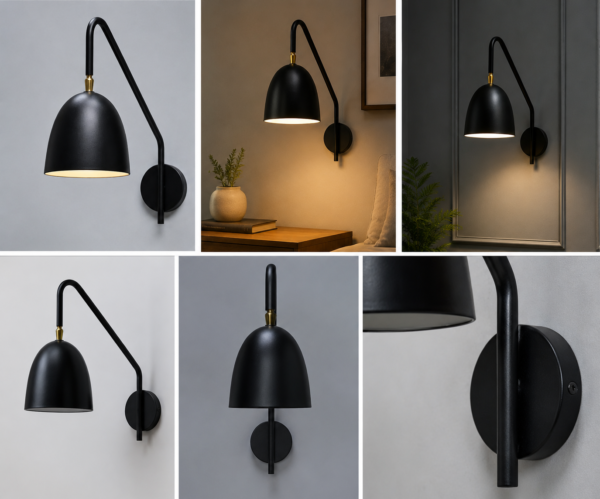 Wall Lamp Luxion Luminaire Decent Black Wall Sconce