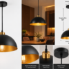 Luxion 12-Inch Decorative Vintage Hanging Light