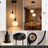Modern Two-Globe Pendant Light Catalog-1 Luxion Hanging Heaven Duo – Double Pendant Light
