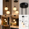 Modern Two-Globe Pendant Light Collage-2 Luxion Hanging Heaven Duo – Double Pendant Light